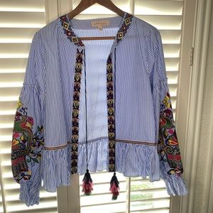 Philosophy Tie Front Jacket